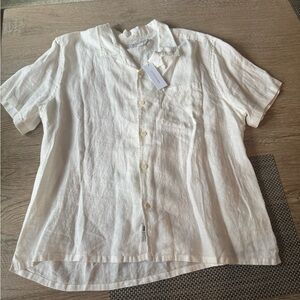 Men's Outerknown White Linen Shirt